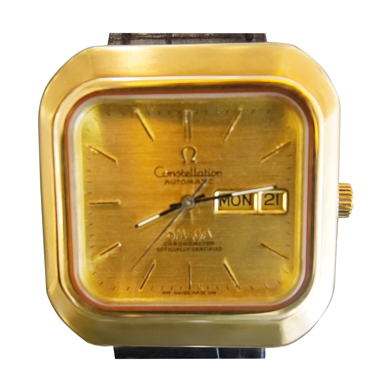 Omega Constellation In 18 Kt Gold Chronometre Observatory