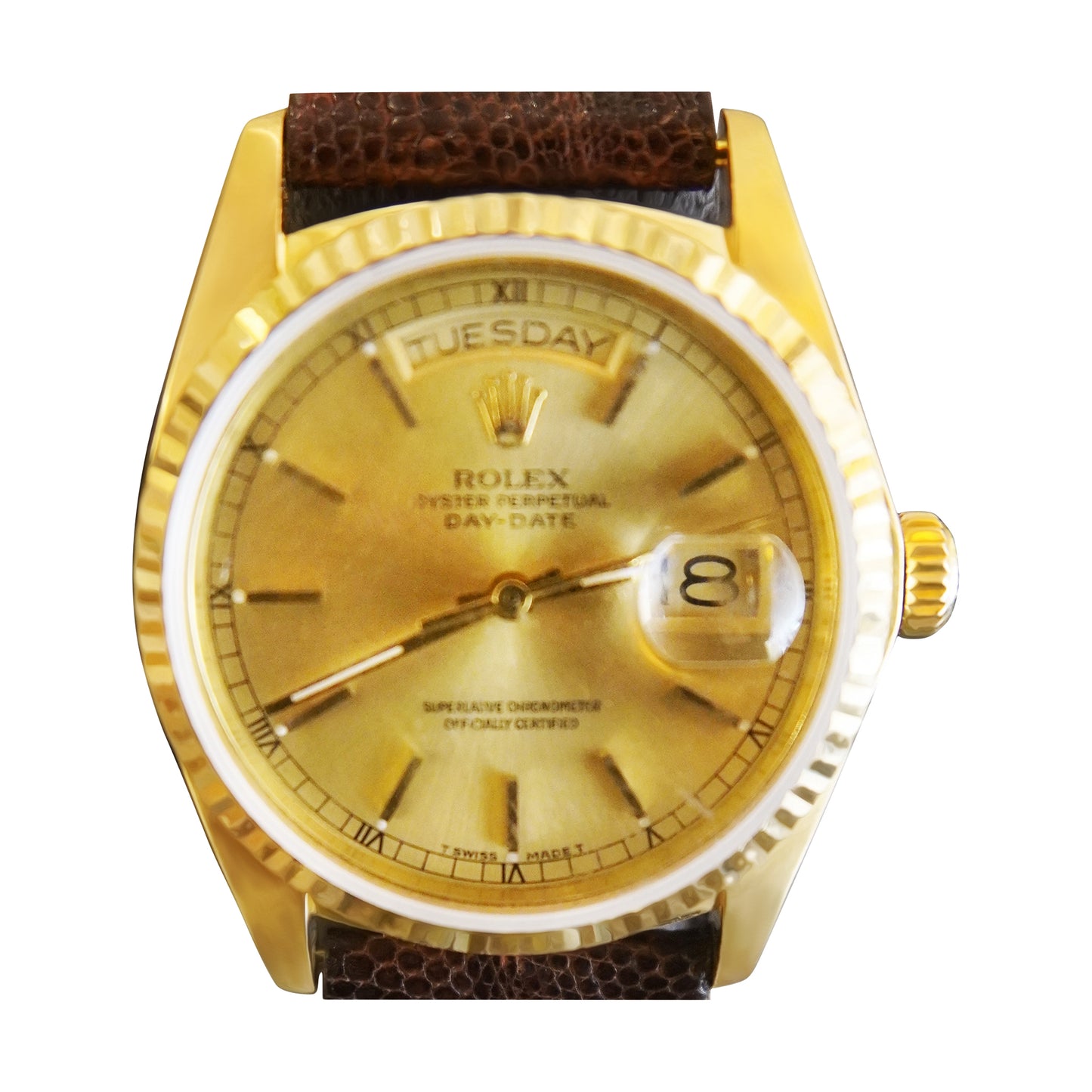 Rolex President 18038 on strap