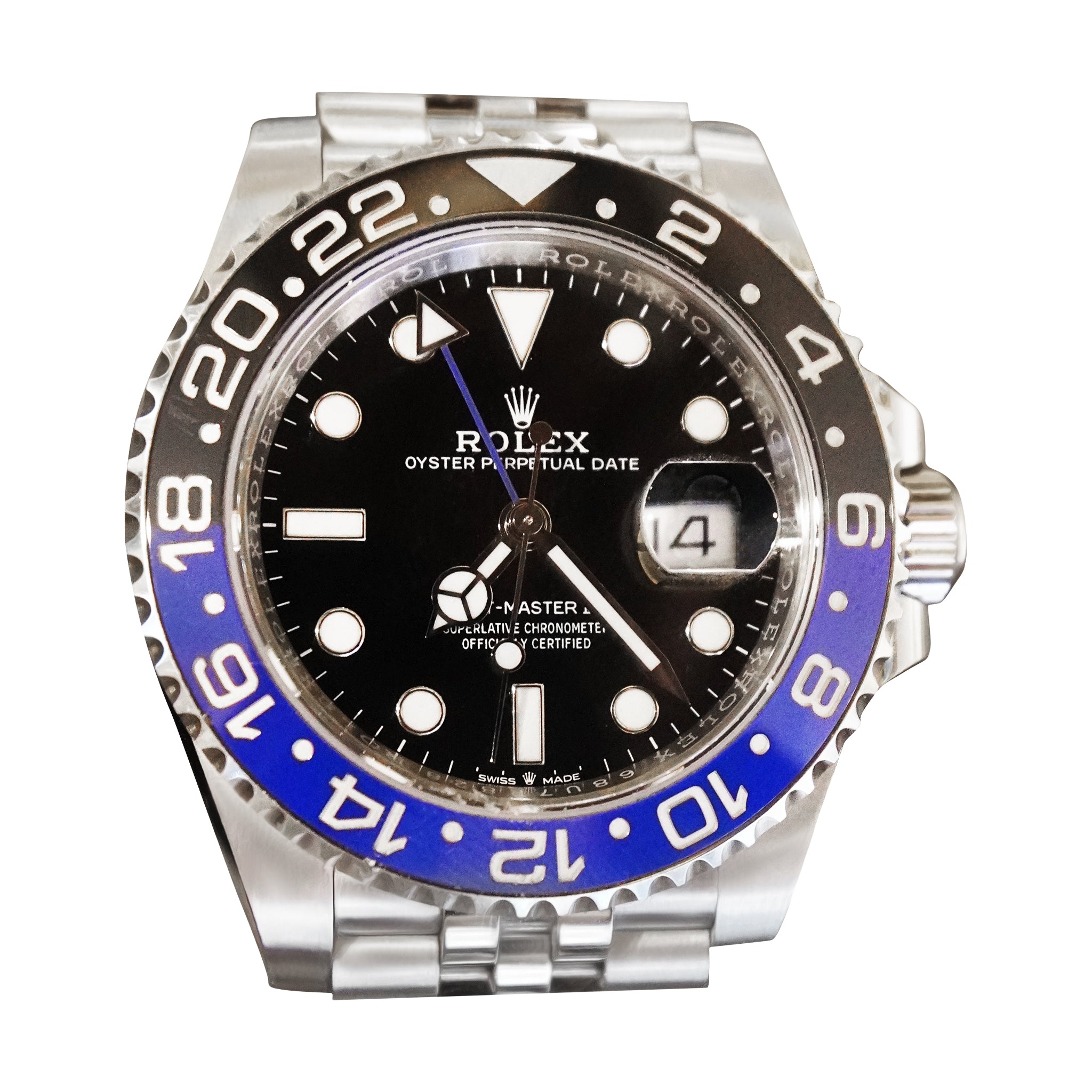 Rolex batgirl 126710BLNR GMT in SS