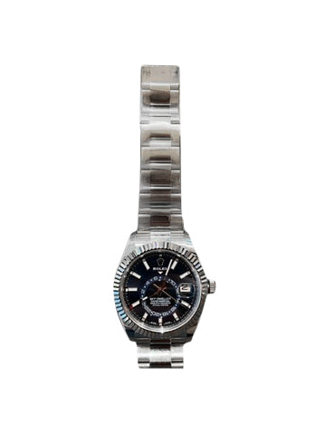 Sky Dweller 326934 SS 42mm White Gold Fluted Bezel